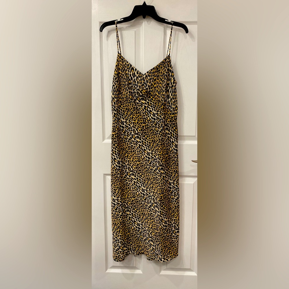 Levi’s leopard print slip dress